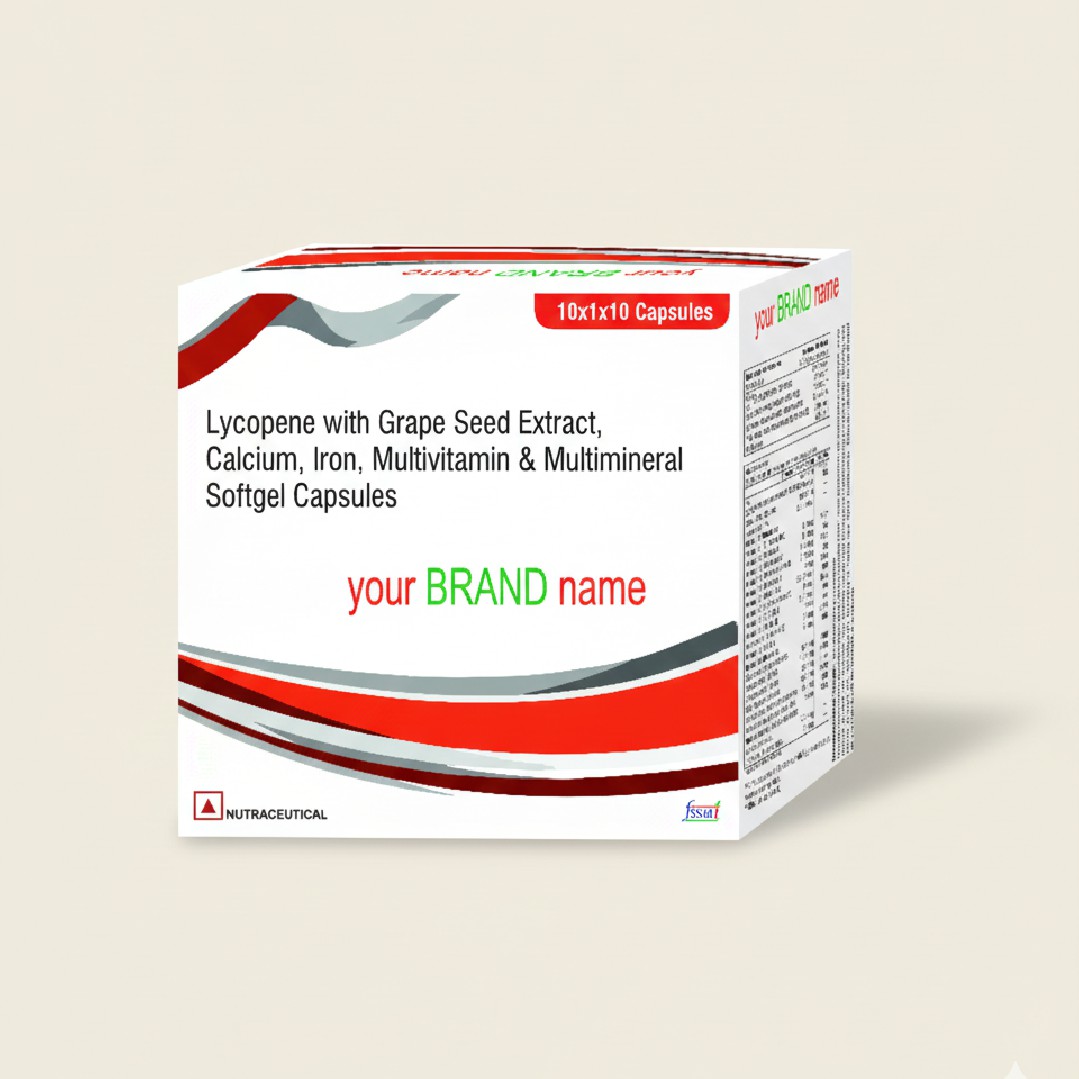 Lycopene with Grape Seed Extract Softgel Capsules